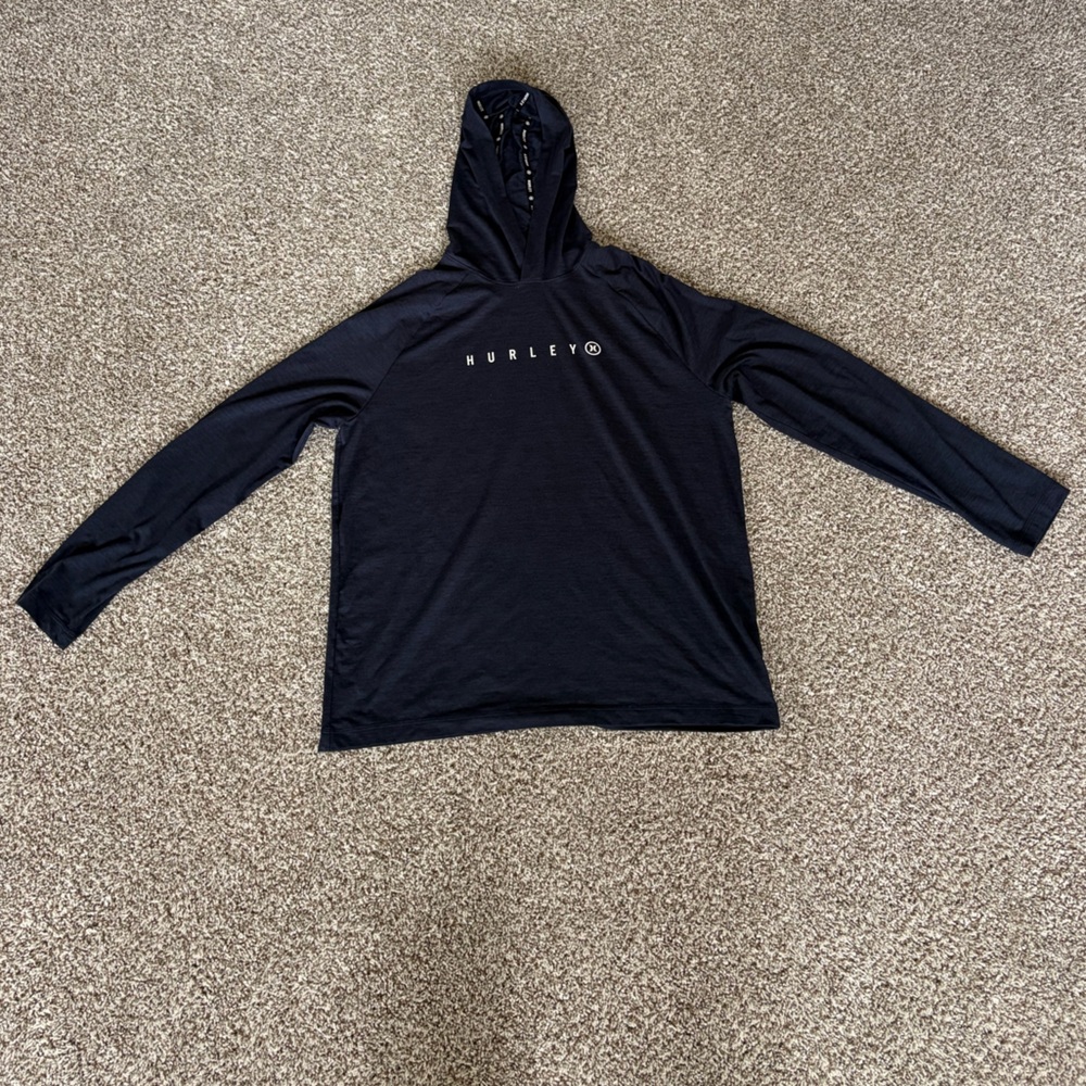 Like New Men’s Hurley Navy Blue Lightweight Hoodie Size XL